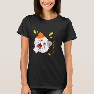 Niedliche weiße Katze mit Ausdruck T-Shirt