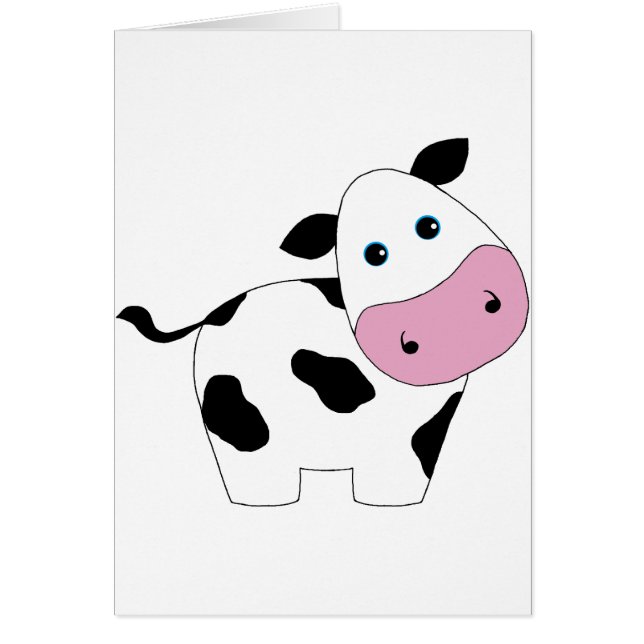 Niedliche weiße Kuh (Vorne)