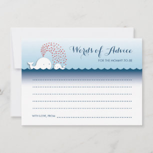 Niedliche Weißwale Stilvolle Wörter für Ratgeber K Hinweiskarte