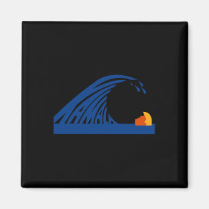 Niedliche Welle der Blauen Welle Kamala für Kamala Magnet