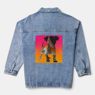 Niedliche Welpe Jeansjacke