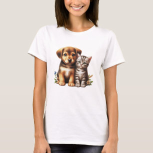 Niedliche Welpe/Kätzchen T-Shirt