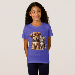 Niedliche Welpe/Kätzchen T-Shirt