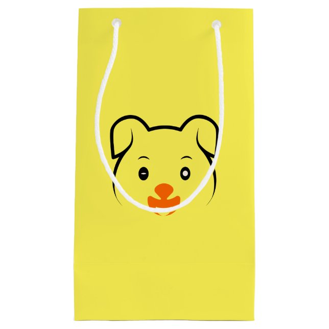 Niedliche Welpe Kleine Geschenktüte (Vorderseite)