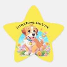 Niedliche Welpe Kleine Paws Big Liebe