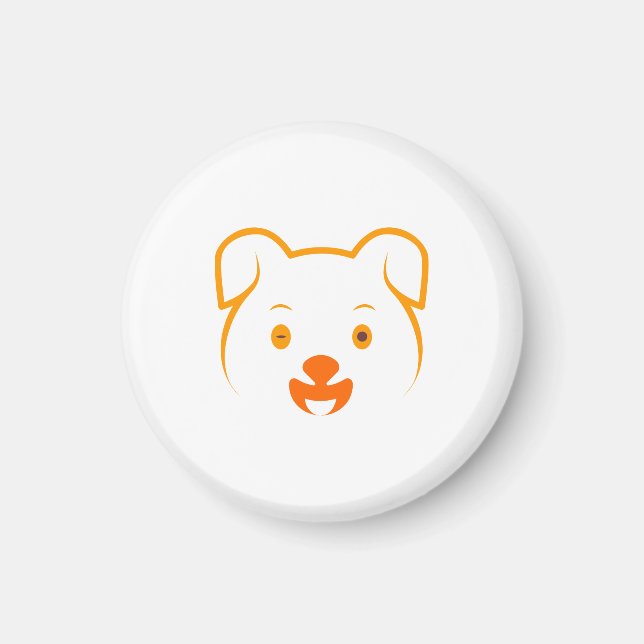 Niedliche Welpe Magnet (Vorne)