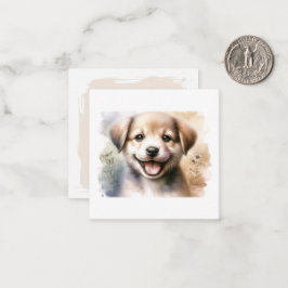 Niedliche Welpe Mitteilungskarte