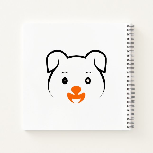 Niedliche Welpe Notizbuch (Rückseite)