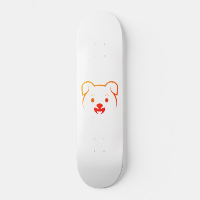 Niedliche Welpe Skateboard (Vorderseite)