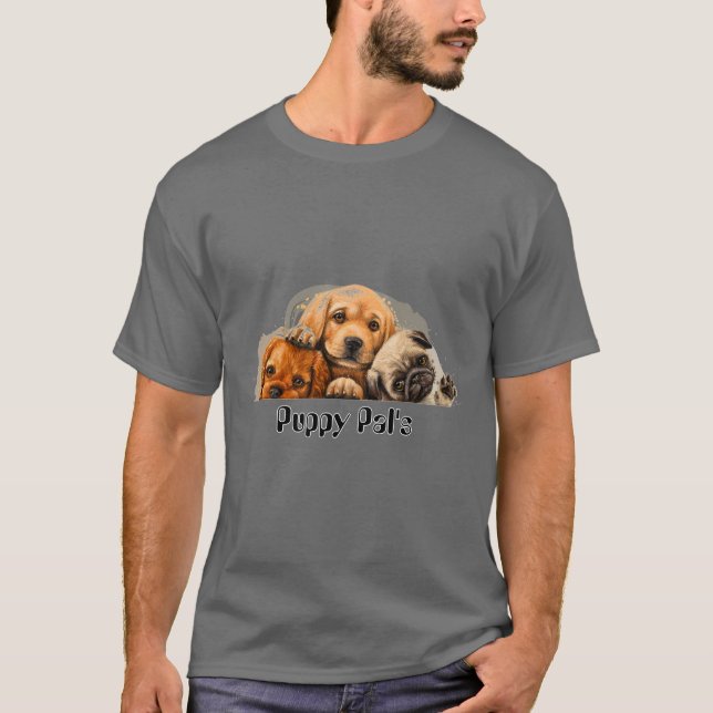 Niedliche Welpe T-Shirt (Vorderseite)