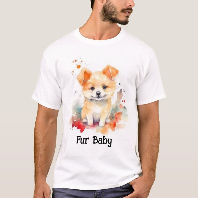 Niedliche Welpe T-Shirt (Vorderseite)
