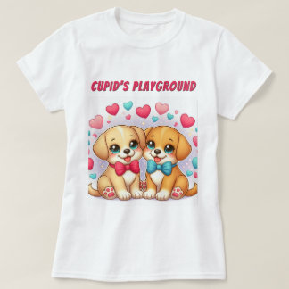 Niedliche Welpen: Cupid's Playground: Valentine T-Shirt