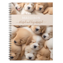 Niedliche Welpen Dog Lover Name Notebook