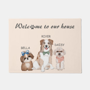 Niedliche Welpen Doormat Fußmatte