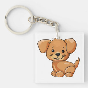 Niedliche Welpen Niedlich Funny und Smart Hund Schlüsselanhänger