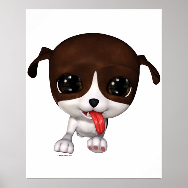 Niedliche Welpen: PawPaw Wall Poster (Vorne)