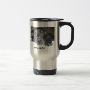 Niedliche Welpen-Reise-Tasse Reisebecher