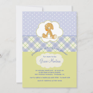 Niedliche Welpen-Spielzeug-Duschen-Karte Einladung