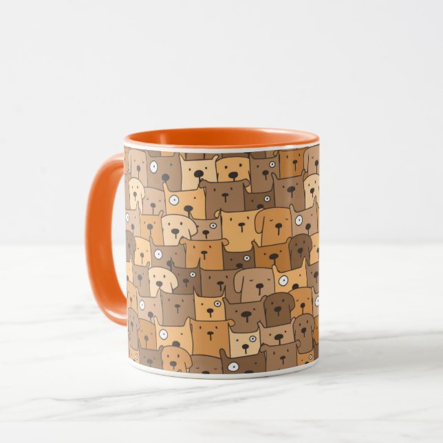 Niedliche Welpen Tasse (Vorderseite Links)