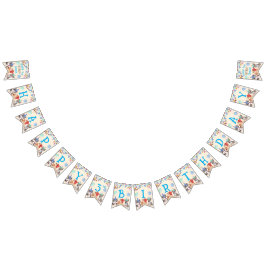 Niedliche Welpen Welpen Party personalisierter Nam Wimpelkette