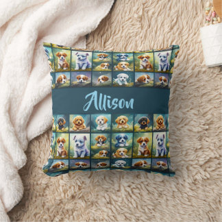Niedliche Welpenkollektion, Babyhunde, personalisi Kissen
