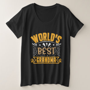 Niedliche Welt: Die beste Grandma-Wortart Große Größe T-Shirt