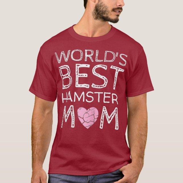 Niedliche Welten Beste Hamster Mama Hammy Lover T-Shirt (Vorderseite)