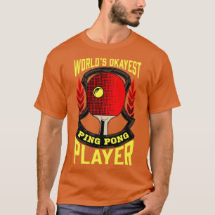 Niedliche Welten, die am besten Ping Pong spielen T-Shirt