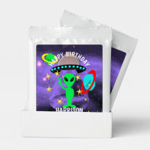 Niedliche Weltraumpartei Aliens Themed Birthday Pa