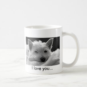 Niedliche Westhochland-Terrier-HundeTasse - Kaffeetasse