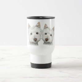 Niedliche Westie Hunde Reisebecher