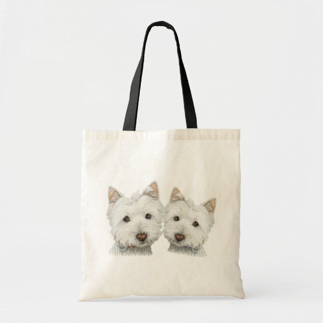 Niedliche Westie Hunde Tragetasche (Vorne)