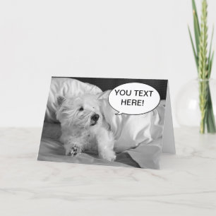 Niedliche Westie Hundegrußkarte Karte