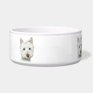 Niedliche Westie Hundehaustier-Schüssel Napf