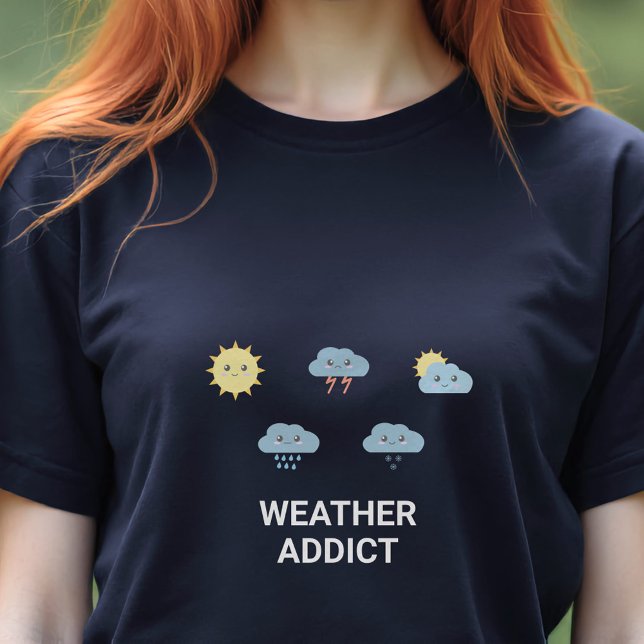 Niedliche Wettersymbole Tri-Blend Shirt (Cute Weather Symbols T-Shirt)