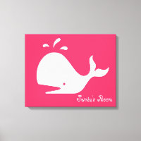 Niedliche Whale Art: Anpassbare Text- und Farbgest