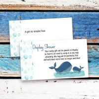 Niedliche Whale-Display-Dusche - Geschenkkarte mit