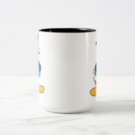 NIEDLICHE WHIMISICAL FOLART DUCK ZWEIFARBIGE TASSE