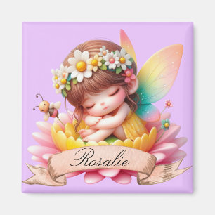 Niedliche Whimsical Blumenstrauß Träume Schlafmärc Magnet