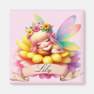 Niedliche Whimsical Blumenstrauß Träume Schlafmärc Magnet