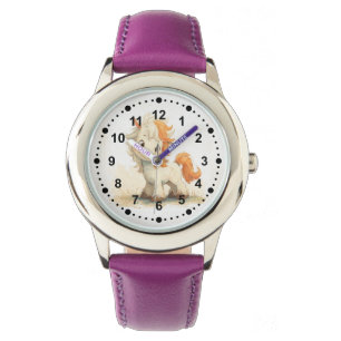 Niedliche Whimsical Brown Pony Horids Armbanduhr