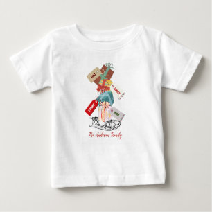 Niedliche Whimsical Einzigartig Moderne Weihnachte Baby T-shirt