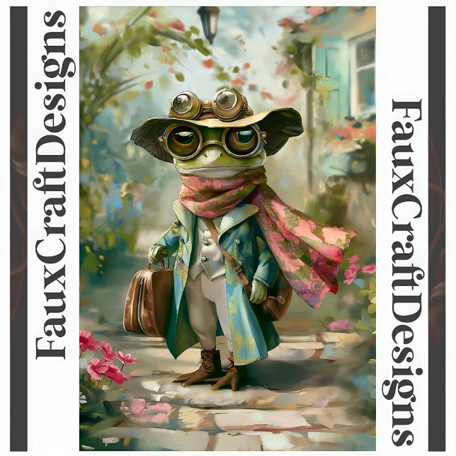 Niedliche Whimsical Fantasy Anthro Frog 126 Poster (Von Creator hochgeladen)