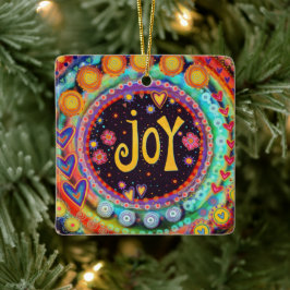 Niedliche Whimsical Joy Fun Inspirivity Keramikornament