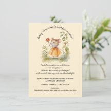 Niedliche Whimsical Little Mouse in Garden Baby Du