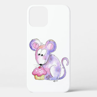 Niedliche whimsical Maus mit einem Cupcake Case-Mate iPhone Hülle