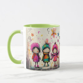 Niedliche Whimsikfreunde Tasse