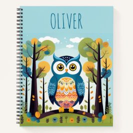 Niedliche Whimsikkugel in Woodland Notizbuch