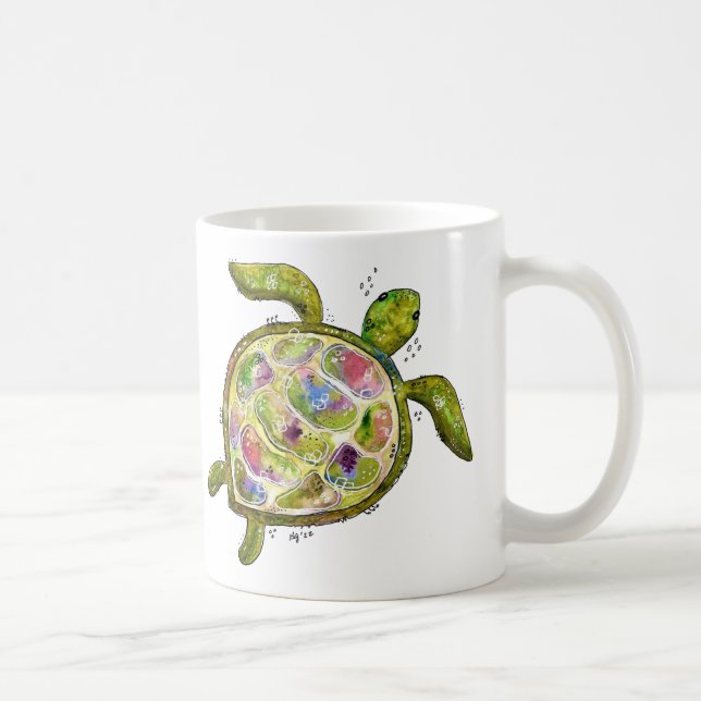 Niedliche Whimsikschildkröte Kaffeetasse (Rechts)