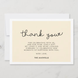 Niedliche Whimsiktypografie Kinderdusche Dankeskarte